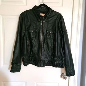 Faux leather jacket